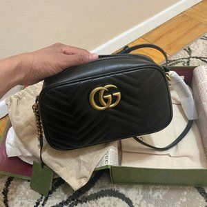 GG Marmont small matelassé shoulder bag